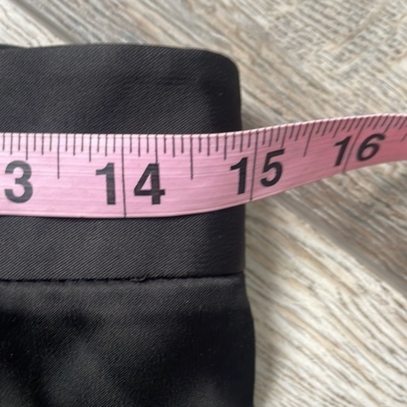 BCBGMaxAzria pants size 0 black faux satin dress slacks Career Dressy - Picture 4 of 9